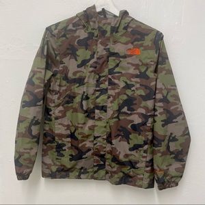 The North Face Camo Rain Jacket - Boys L